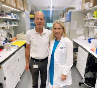 Researchers in a lab